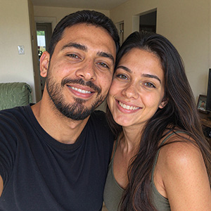 Casal Juliana e Rafael, dois filhos